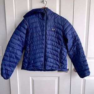 Women’s Patagonia down zip up hooded jacket